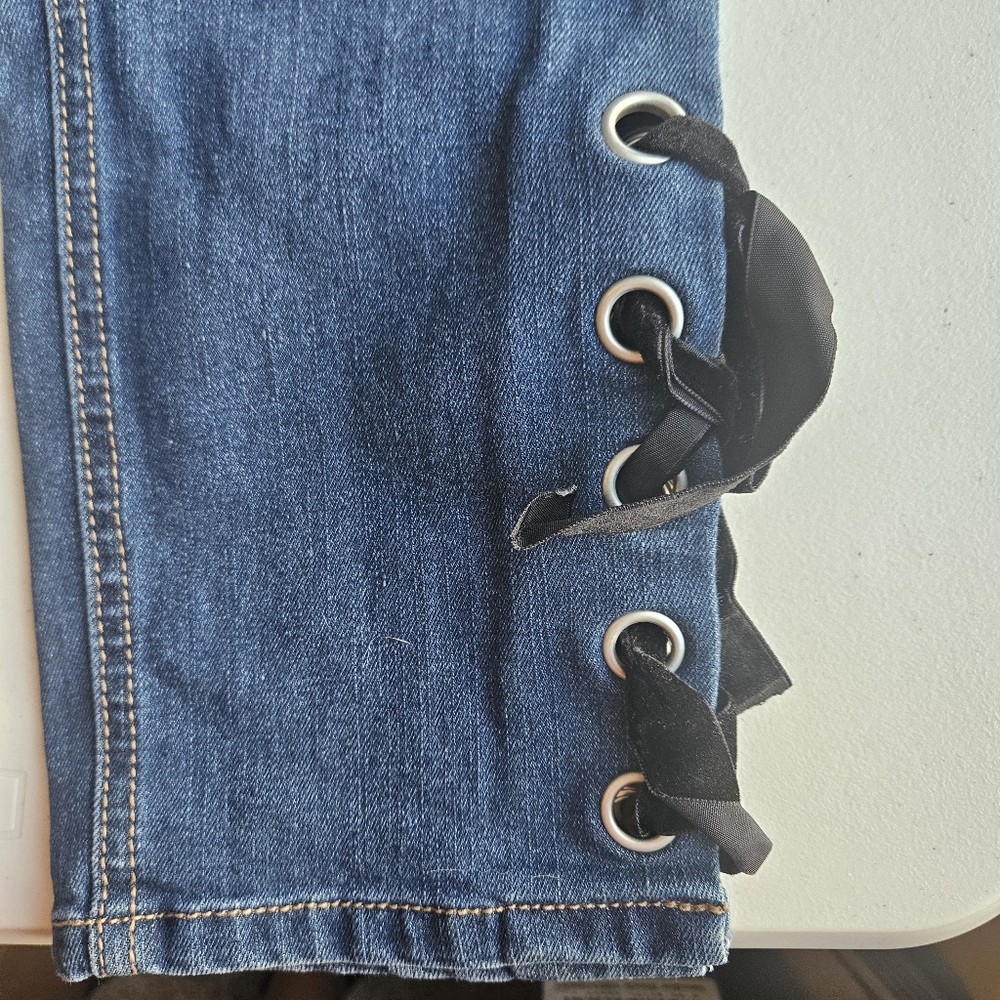 Est. 1946 Denim Women's Size 16 Blue Jeans With Ankle Lace Up - Picture 7 of 11